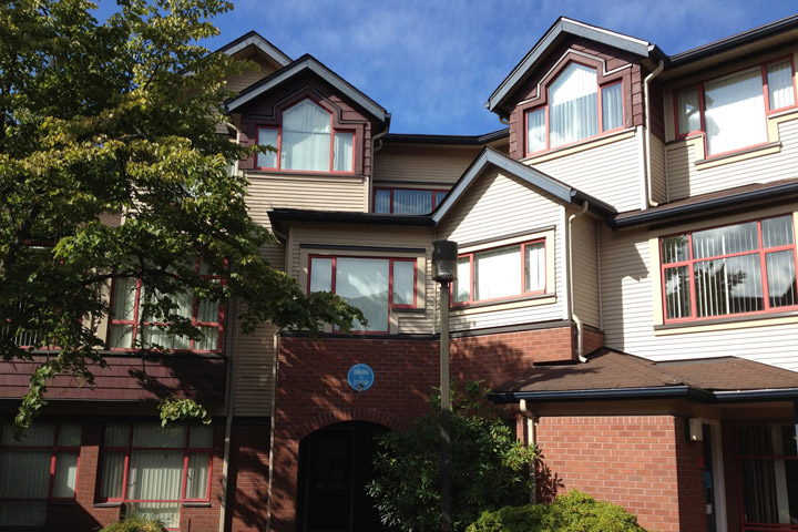 Shaded exterior view of Fairview Crescent, UBC.