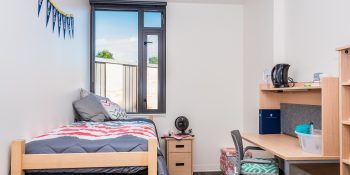Single Room, c̓əsnaʔəm House, Totem Park, UBC