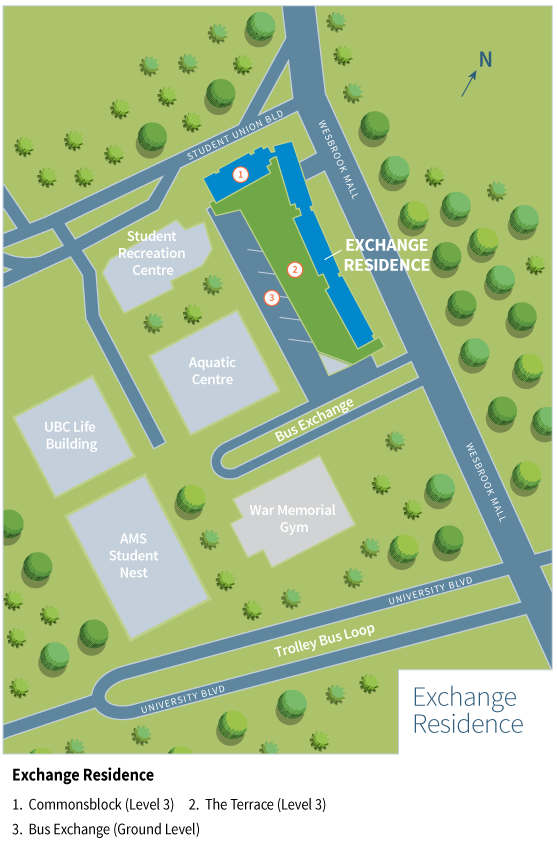 Exchange Residence Map